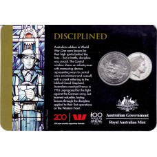 2018 20¢ ANZAC Spirit - Disciplined Carded/Coin
